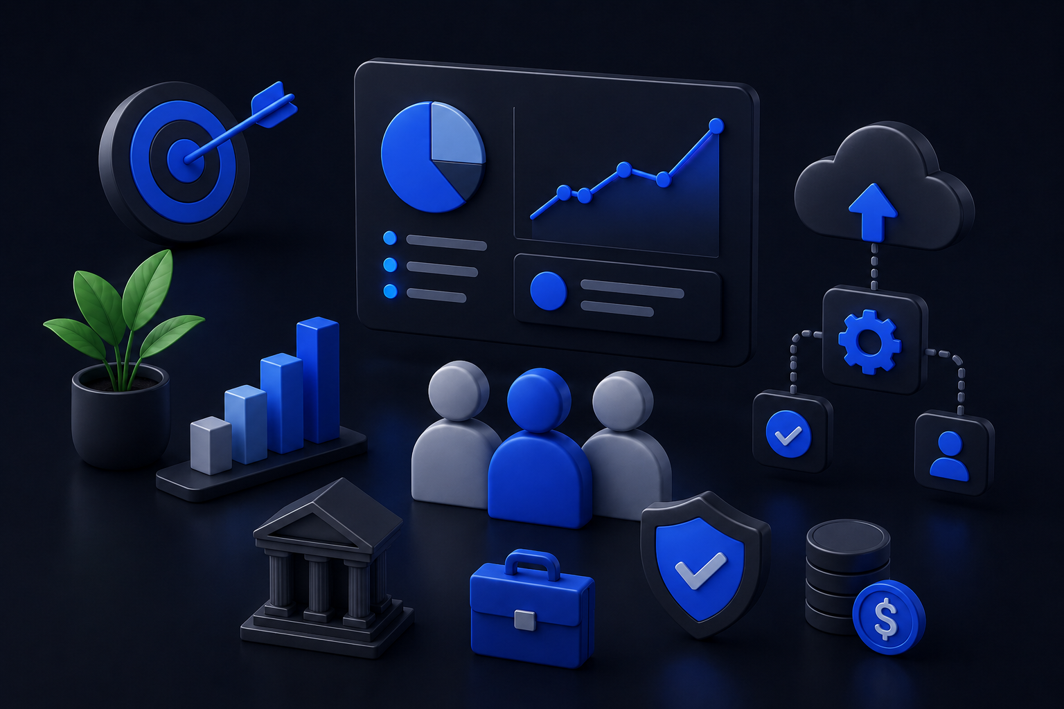 Métricas comerciales, integraciones de nube, seguridad y crecimiento financiero